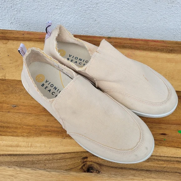 Vionic Beach Slip On Sneaker Canvas Shoes Women's Size 9.5 - Picture 9 of 16
